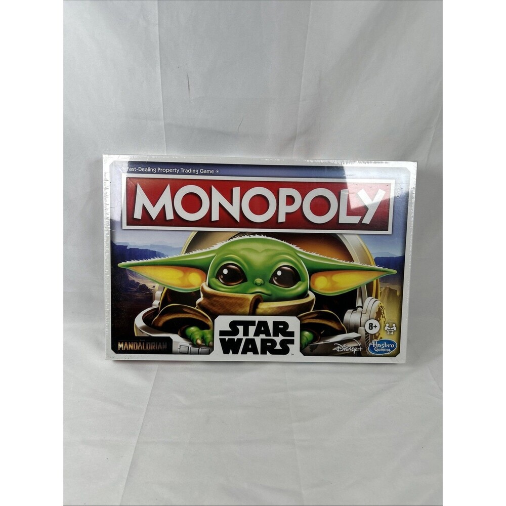 NEW Mandalorian Star Wars Monopoly Game Disney Hasbro - SEALED with Tear